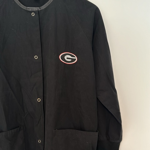 University of Georgia Bulldogs Unisex Scrub Jacket Size Small *see fit details - Picture 2 of 6